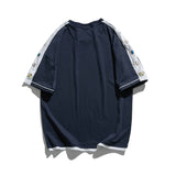 Men T Shirt Summer Casual Tops Men's Clothes Summer Wear Vintage Men's Short Sleeve Casual Loose Multicolor Printing Fake Two-Piece T-shirts