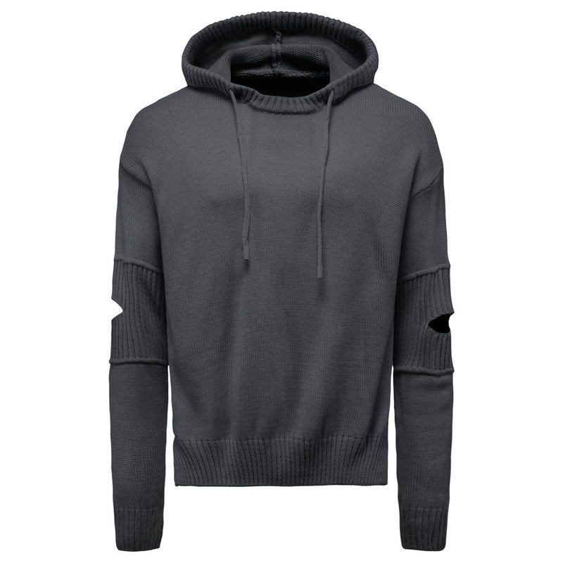 Men's Autumn Men's Knitwear Hooded Outerwear Pullover Sweater Sweater Men Winter Outfit