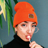 Kanye West Hat Hip Hop Skateboarding Biber Big Talker Skateboard Monkey Woolen Cap Knitted Hat Beanie Hat Biber Same Style