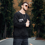 Men plus Size Sweatshirt Bottoming Shirt Fat Simple Casual Pullover