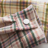 Men Shacket Long Sleeve Autumn Shirt Autumn Leisure Shirt Fresh and Loose Retro Plaid Shirt