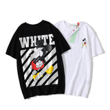 Spring/Summer Ow Cartoon Mouse Print Men'S And Women'S Loose Shortsleeved Tshirt Owt