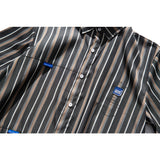 Men's T Shirt Summer Casual Tops Men's Summer Vintage Vertical Stripes Neutral Short-Sleeved Shirt Men's and Women's New Short-Sleeved Shirt