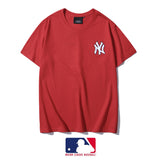MLB T Shirt Summer Embroidered Simple Multi-Color Men's and Women's Casual Short-Sleeved T-shirt