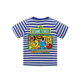 A Ape Print for Kids T Shirt Cartoon Striped Fashion Brand Short Sleeve T-shirt