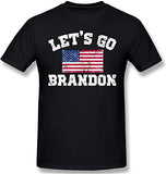 Let's Go Brandon T Shirt Printed Casual Short-Sleeved T-shirt Men's Top Half Sleeve