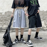 Harajuku Clothing Men's Casual Shorts Casual Pants Baby Boy and Girl Summer Solid Color Loose Sports