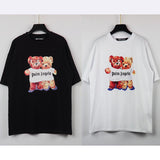 Palm Angels Palm Angels Strawberry Bear Couple Wear Summer Loose Casual Bear T-shirt Fashion Short Sleeve