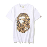 A Ape Print T Shirt Summer Leopard Print Short Sleeve T-shirt