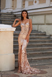 Kendall Jenner Wedding Guest Dress = Sexy V-neck Camisole Gown Split