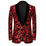 Mens Prom Suits Red Two-Piece Set
