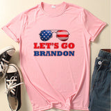 Let's Go Brandon T Shirt US Printed Short-Sleeved Top