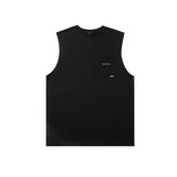 2022 Summer man t shirt Solid Color Sports Waistcoat Vest