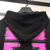 Early Spring Pink Gradient Arrow Hooded Sweater For Men And Women