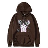 Kuromi Hoodie Cute Onegai My Melody Sweatshirt Casual Printed Hoodie