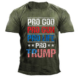 Man T Shirt Casual round Neck Printed Loose Pullover