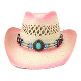 Wester Hats Straw Cowboy Hat Spring and Summer Western Men and Women Sun Protection Sun Hat Beach Hat