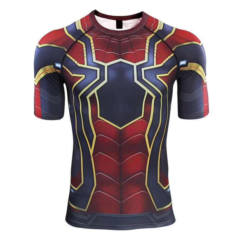 ARC Reactor Iron Man T Shirt Spider-Man Tights Hero Expedition Cos Clothing