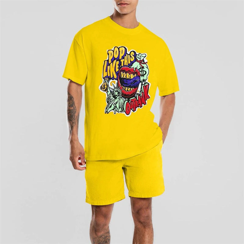 3D T Shirt Creative Printing Shorts