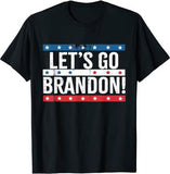 Let's Go Brandon T Shirt Summer round Neck Short Sleeve T-shirt