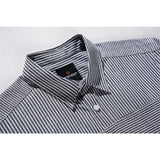 Men Shacket Long Sleeve Autumn Shirt Autumn Casual Shirt Black and White Patchwork Stripes Loose Couple Shirt Men