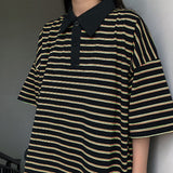 Harajuku Clothing Men's Tshirt Classic Retro Shirts Summer Retro Lapels Polo Shirt Men and Women Casual Short Sleeve T-shirt Top