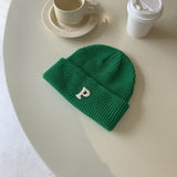 Women Beanies Mori Style Knitted Hat Trendy Hip Hop Gray Female Hat Winter Fashionable Warm Woolen Cap