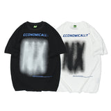 Men T Shirt Summer Casual Casual Casual T-shirt Summer Vintage Men's round Neck Short Sleeve Casual Loose Letter Vertigo T-shirt