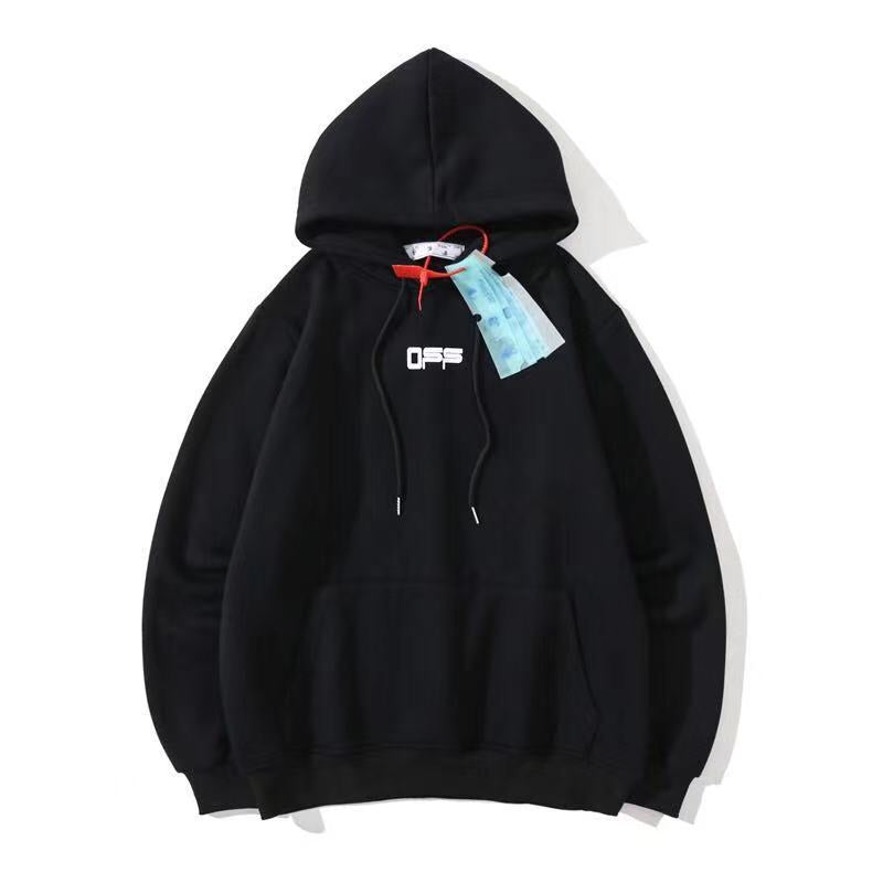 Autumn And Winter Astronaut Bear Pattern Velvet Padded Hooded Sweatshirt Men And Women Same Style