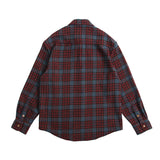 Men Shacket Long Sleeve Autumn Shirt Fall Lapels Cardigan Casual Loose Plaid Shirt