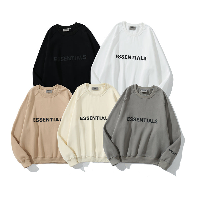Fog Fear of God Sweatshirt Essentials Chest Letter Crew Neck Brushed Hoody Loose Bottoming Shirt