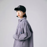 Men Shacket Long Sleeve Autumn Shirt Japanese Style Simple Versatile Long Sleeve Shirt Loose Student Shirt Coat Top Men