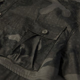 Men Shacket Long Sleeve Autumn Shirt Autumn Loose Fashion Youth Camouflage Casual Shirt