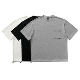 2022 Summer man t shirt Adjustable Hem Short Sleeve