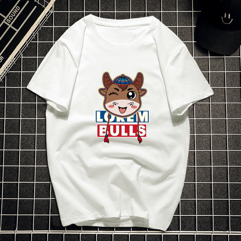 Anime Tshirts Aesthetic Men's Shirt Summer Cartoon Anime Print Short Sleeve T-shirt Men Loose Half-Sleeve Top Men