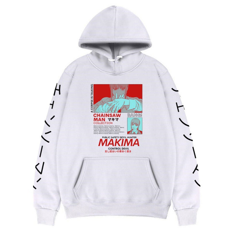 Chainsaw Man Hoodie Anime Machima Creative Sweater