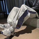 Men Pants Breasted Ankle-Tied