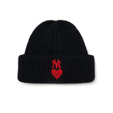 Yankee and Dogers Winter Hat Autumn and Winter Woolen Hat Couple Embroidery Men and Women Knitted