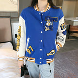 Varsity Jacket for Men Baseball Jackets Spring Cartoon Jacket Coat