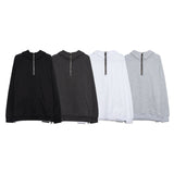 Fog Essentials Hoodie Autumn Fog Simple Solid Color Half Zipper Hooded Sweater