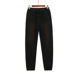 Fog Essentials Pants Spring and Autumn Fog Simple Pure Color Washed Terry Casual Trousers for Men and Women