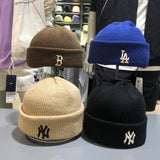 Yankee and Dogers Winter Hat Woolen Cap Women's Autumn and Winter Warm Hat Men