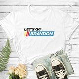 Let's Go Brandon T Shirt Letter Print Teen Casual Loose-Fitting T-shirt Short Sleeve Top