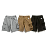 Men Pants Men's Clothes Summer Wear Vintage Men's Shorts Casual Loose Cargo Embroidered Shorts