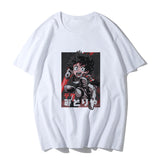 Anime Tshirts Aesthetic Men's Shirt Loose round Neck Pullover Short Sleeve T-shirt Top