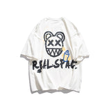 Men's T Shirt Summer Casual Tops Men's Summer Fashion Brand Large Printed Loose Short Sleeve T-shirt Men's and Women's Neutral Fashion Short Sleeve