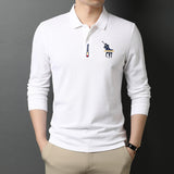 USPA Shirts Cotton Polo Shirt Men's Spring Embroidery Business Long-Sleeved T-shirt