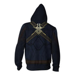 Captain America Hoodie 3D Digital Printing Cardigan Hoodie Male