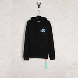 Autumn And Winter Palm Square Letter Pattern Hooded Sweater For Men And Women