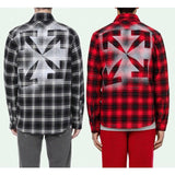 Autumn And Winter Arrow Plaid Shirt Men'S Fashion Casual Tshirt Owt